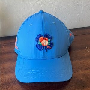 Topgolf Florida Hat Snapback Blue Black Clover